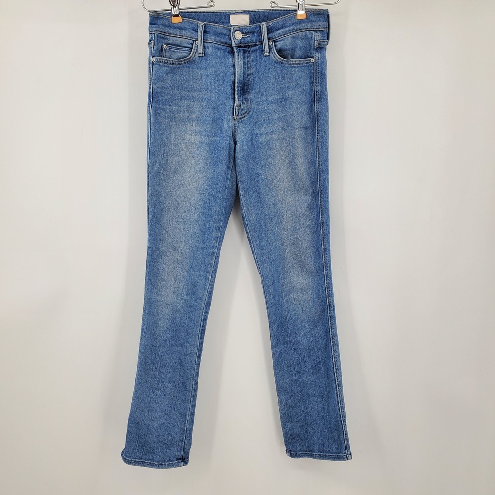 Mother The Rascal Ankle Jeans Be Good To Me Wash Blue Slim Leg Size 26 Denim
